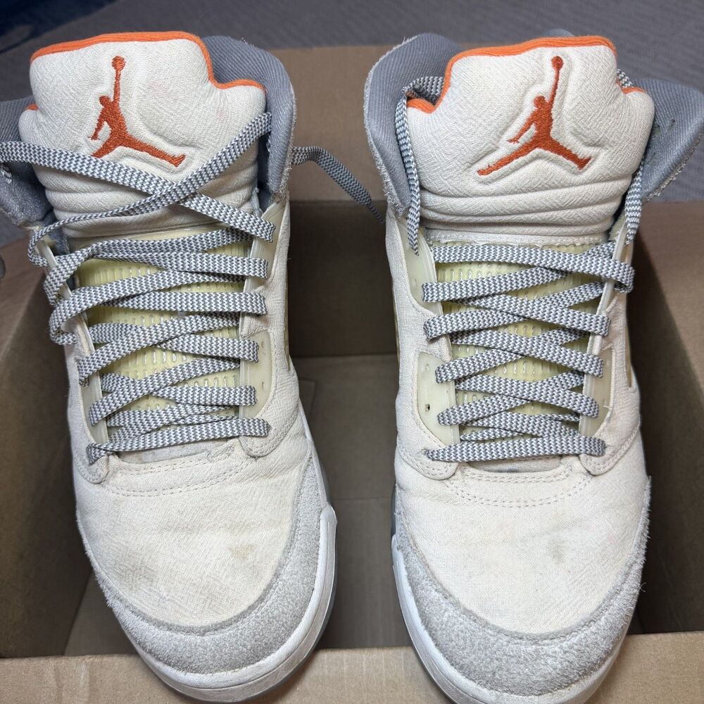 Jordan 5 Retro SP Off-White Sail Mens 10.5 DH8565-100 No Box Pouch